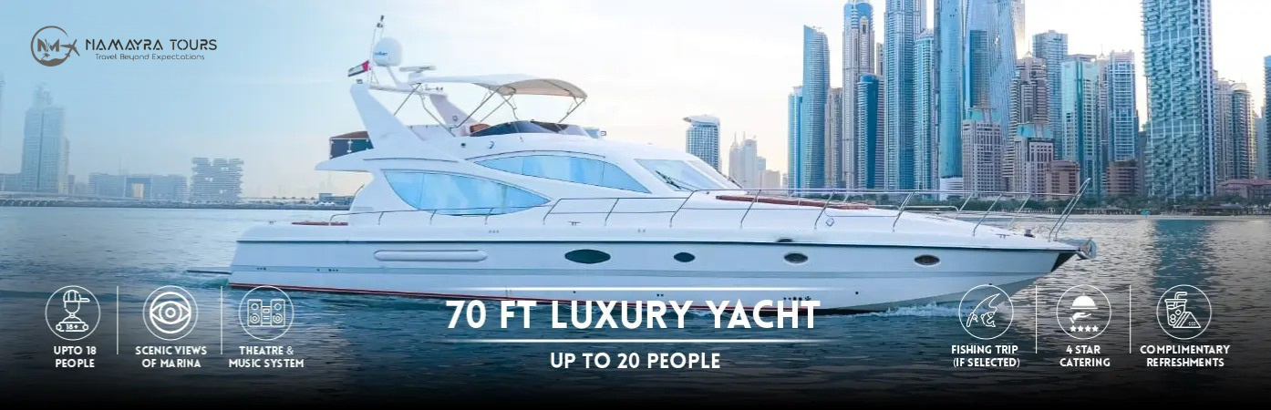 70 Ft Luxury Yacht – Up To 20 People