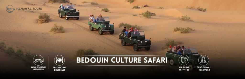 Bedouin Culture Safari in Dubai gives you the chance to step into the traditional way of life of the desert’s original nomads.